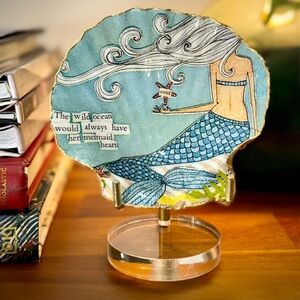 Mermaid Inlay Shell Art Piece✨🐚✨